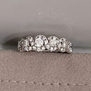 Genuine diamond ring